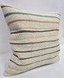 Turkish Hemp Pillow Natural Green Brown Beige Pillow Cushion Cover 24" x 24" #9208