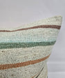 Turkish Hemp Pillow Natural Green Brown Beige Pillow Cushion Cover 24" x 24" #9208