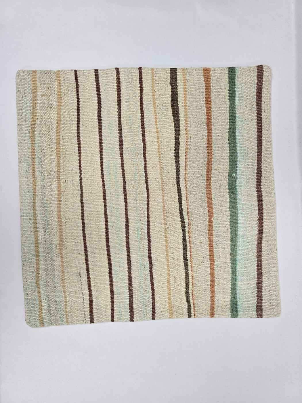 Turkish Hemp Pillow Natural Green Brown Beige Pillow Cushion Cover 24" x 24" #9208