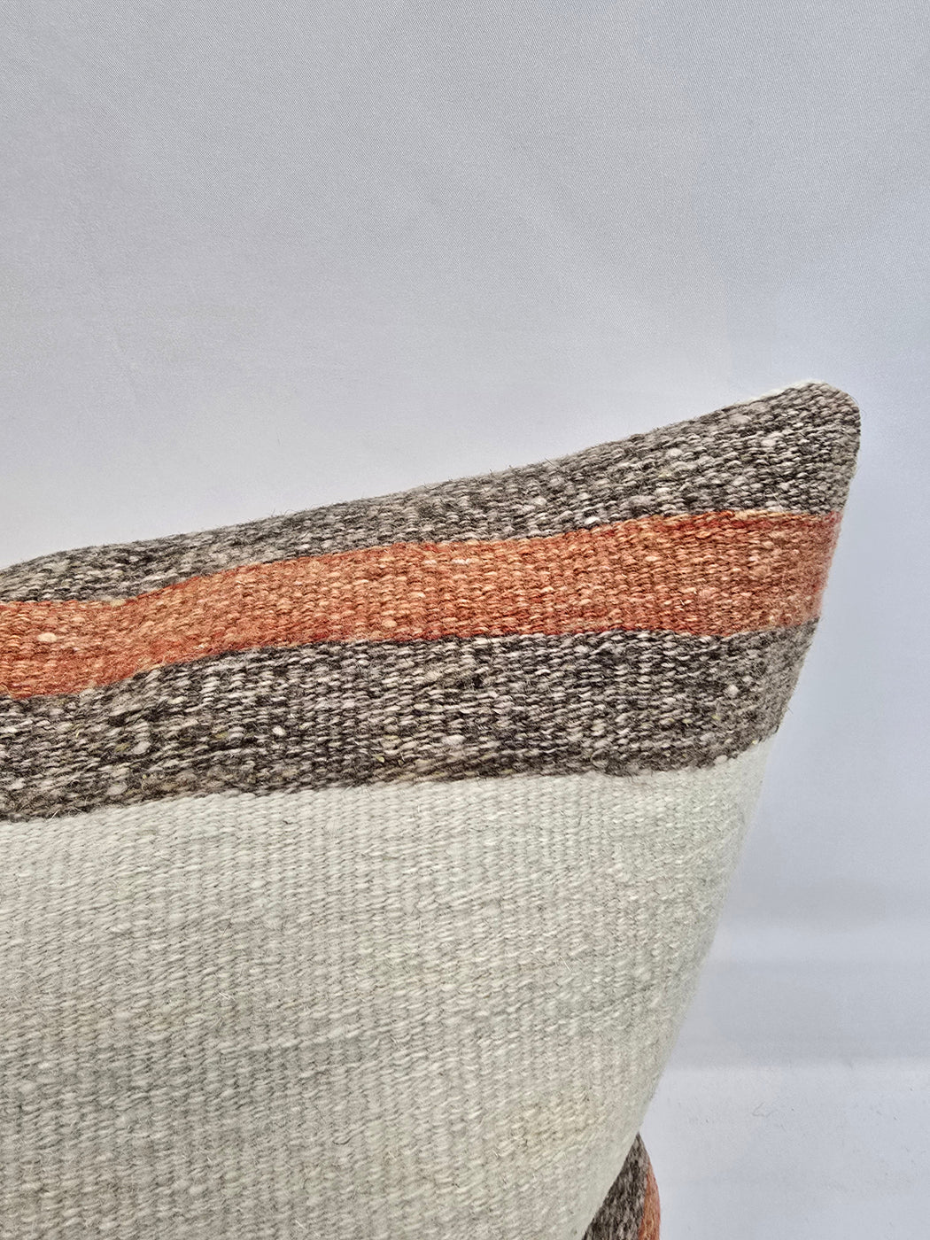 Turkish Hemp Pillow Natural Orange Brown Beige Pillow Cushion Cover 24" x 24" #9207
