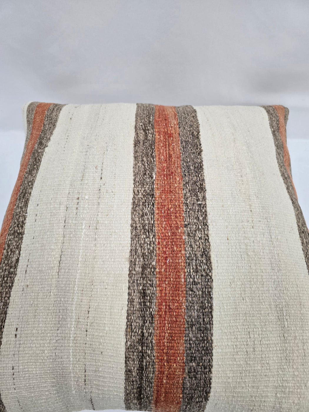 Turkish Hemp Pillow Natural Orange Brown Beige Pillow Cushion Cover 24" x 24" #9207
