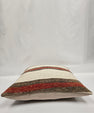 Turkish Hemp Pillow Natural Red Brown Beige Pillow Cushion Cover 24" x 24" #9206