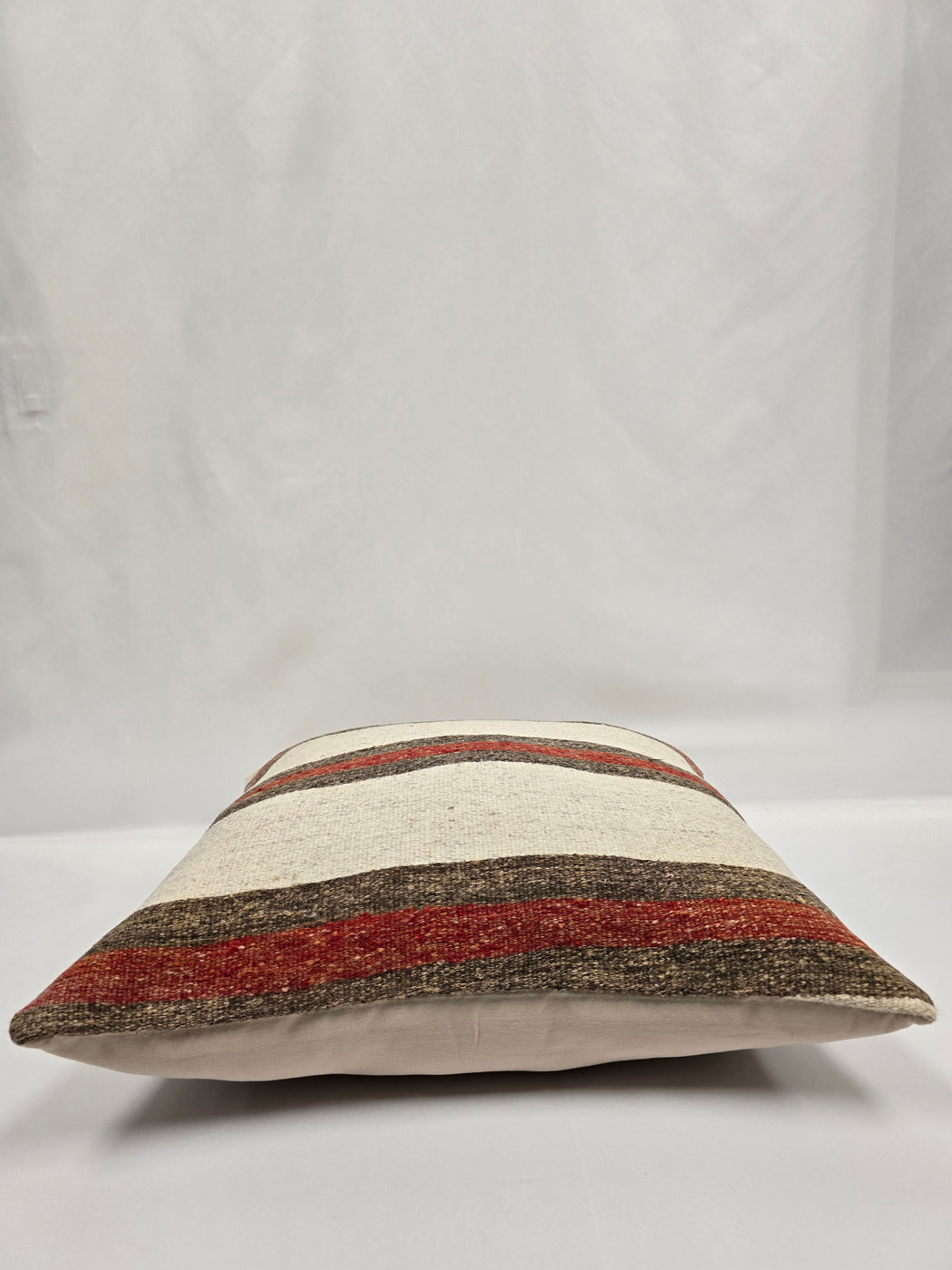 Turkish Hemp Pillow Natural Red Brown Beige Pillow Cushion Cover 24" x 24" #9206