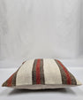 Turkish Hemp Pillow Natural Red Brown Beige Pillow Cushion Cover 24" x 24" #9206