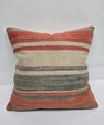 Turkish Hemp Pillow Natural Red Green Beige Pillow Cushion Cover 24" x 24" #9205