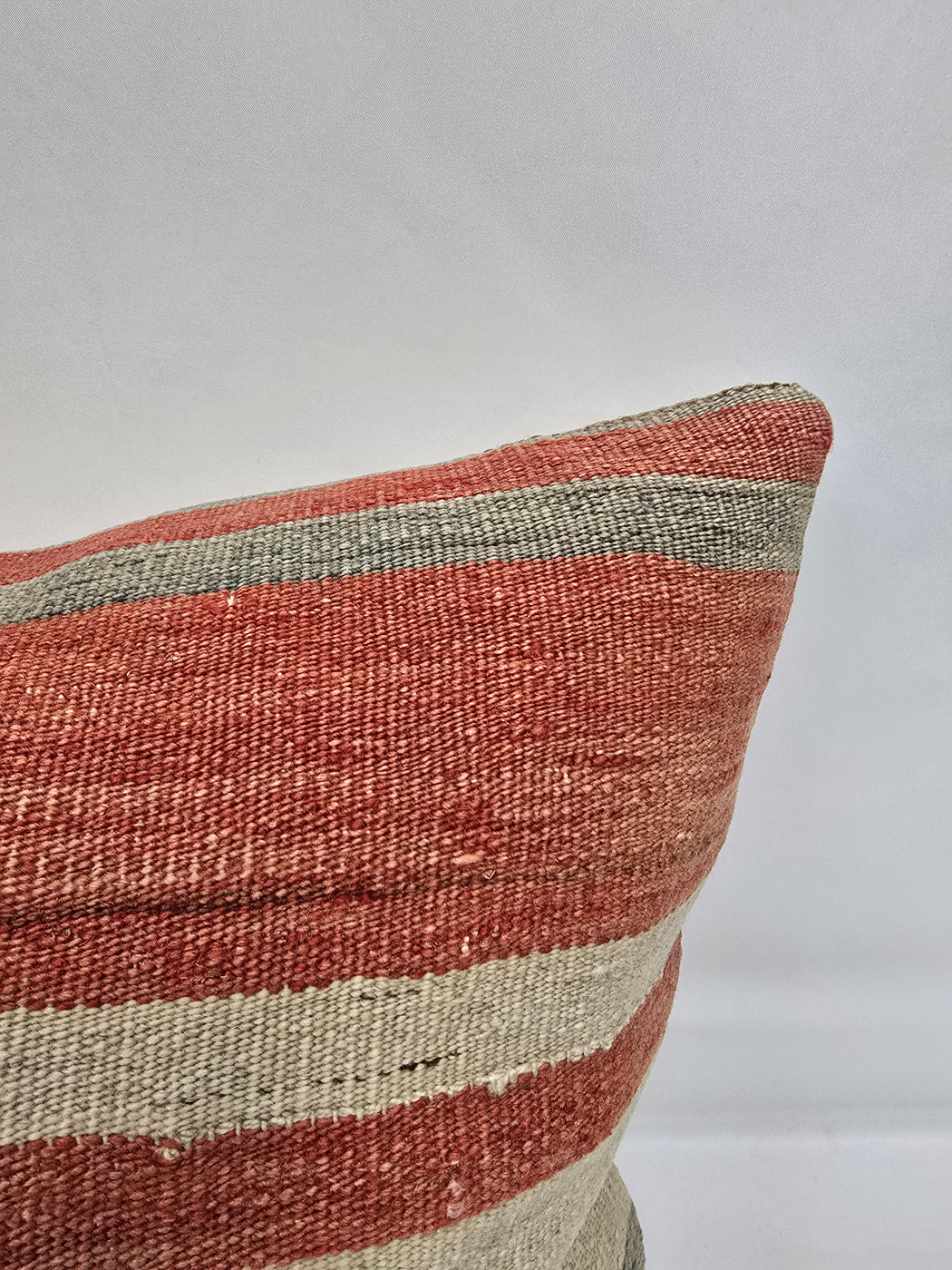 Turkish Hemp Pillow Natural Red Green Beige Pillow Cushion Cover 24" x 24" #9205