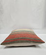 Turkish Hemp Pillow Natural Red Green Beige Pillow Cushion Cover 24" x 24" #9205