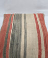 Turkish Hemp Pillow Natural Red Green Beige Pillow Cushion Cover 24" x 24" #9205