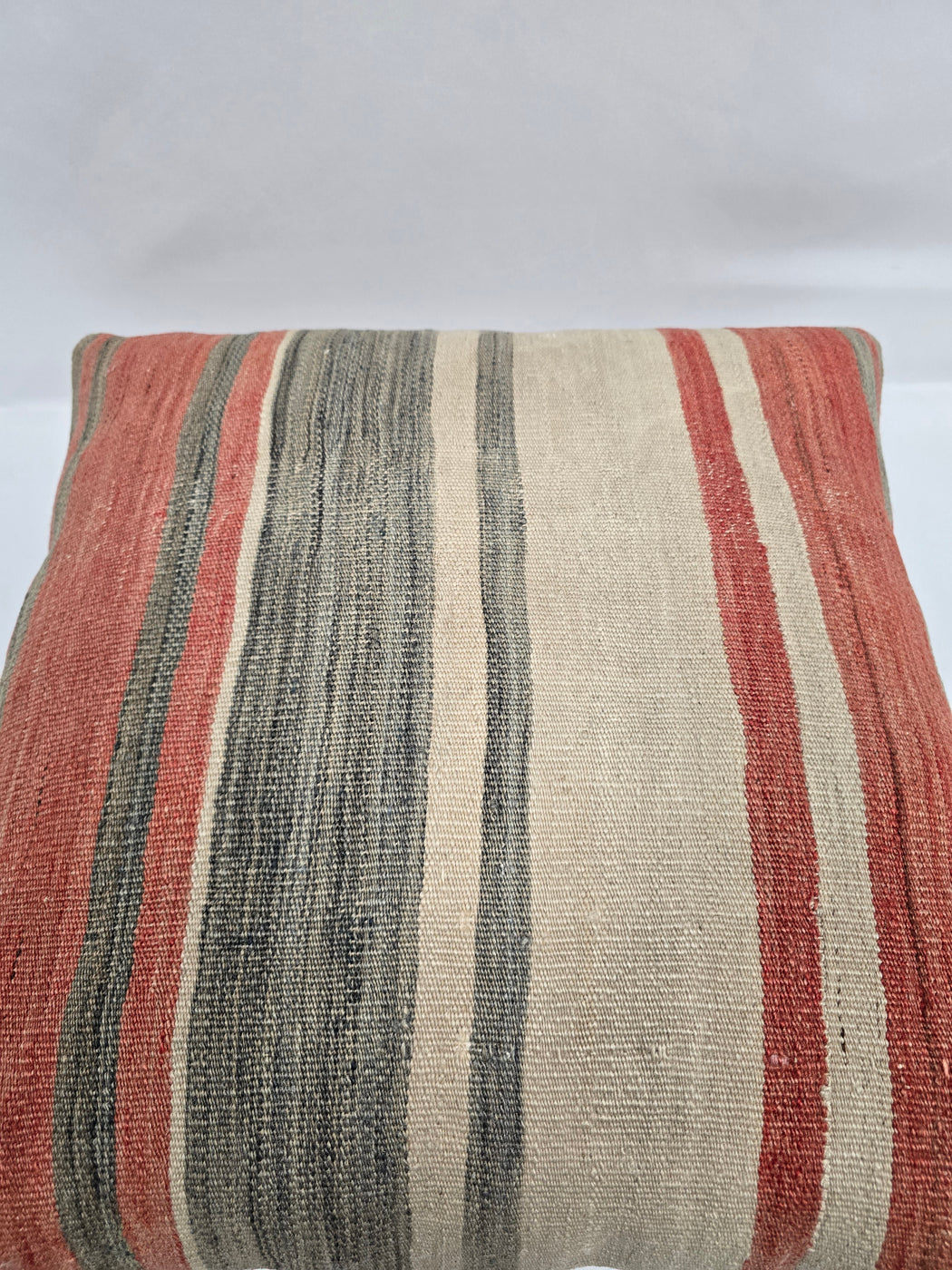 Turkish Hemp Pillow Natural Red Green Beige Pillow Cushion Cover 24" x 24" #9205