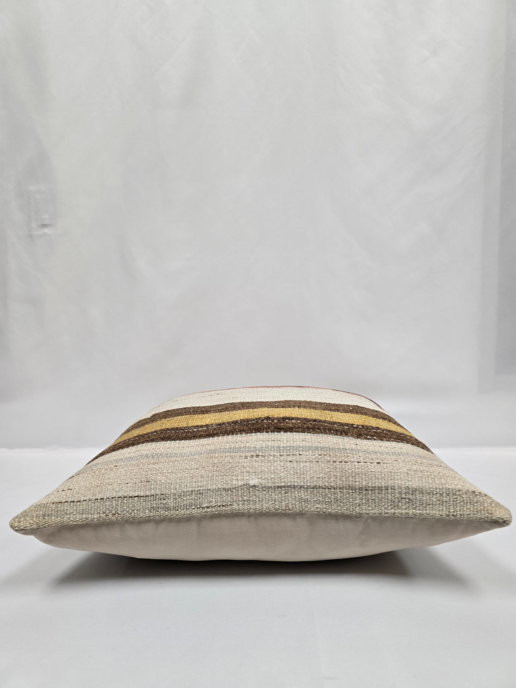 Turkish Hemp Pillow Natural Orange Navy Brown Beige Pillow Cushion Cover 24" x 24" #9204