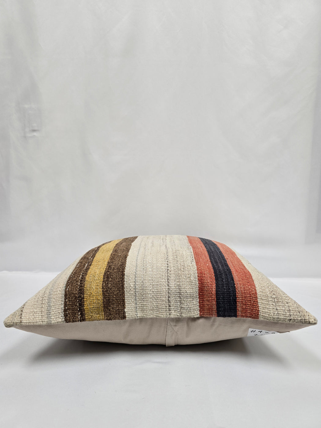 Turkish Hemp Pillow Natural Orange Navy Brown Beige Pillow Cushion Cover 24" x 24" #9204
