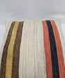 Turkish Hemp Pillow Natural Orange Navy Brown Beige Pillow Cushion Cover 24" x 24" #9204