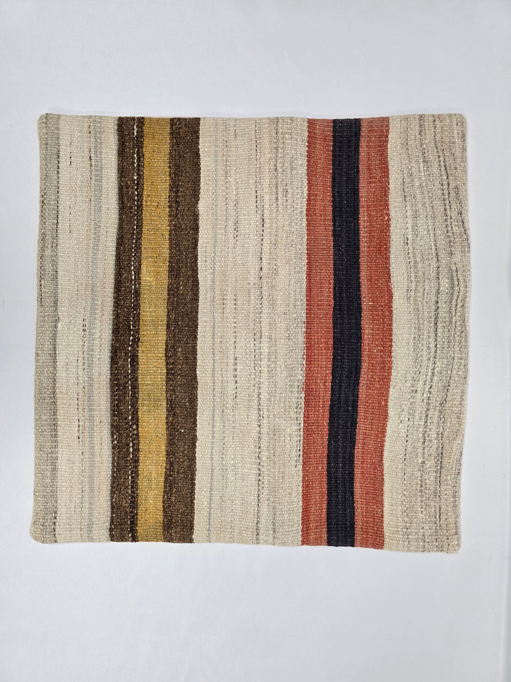 Turkish Hemp Pillow Natural Orange Navy Brown Beige Pillow Cushion Cover 24" x 24" #9204