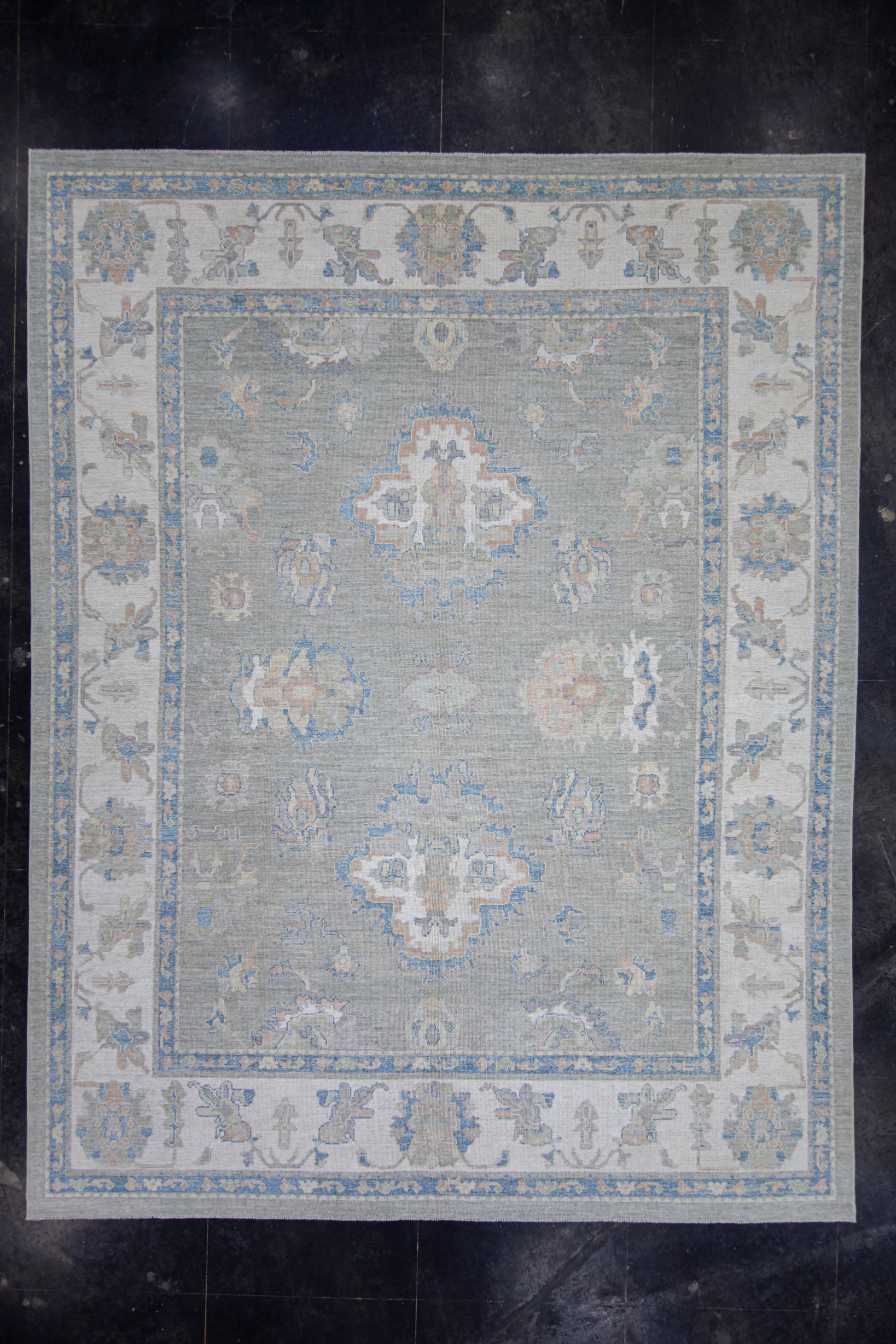 Turkish Oushak Rug 11'9" x 15'1" #17812