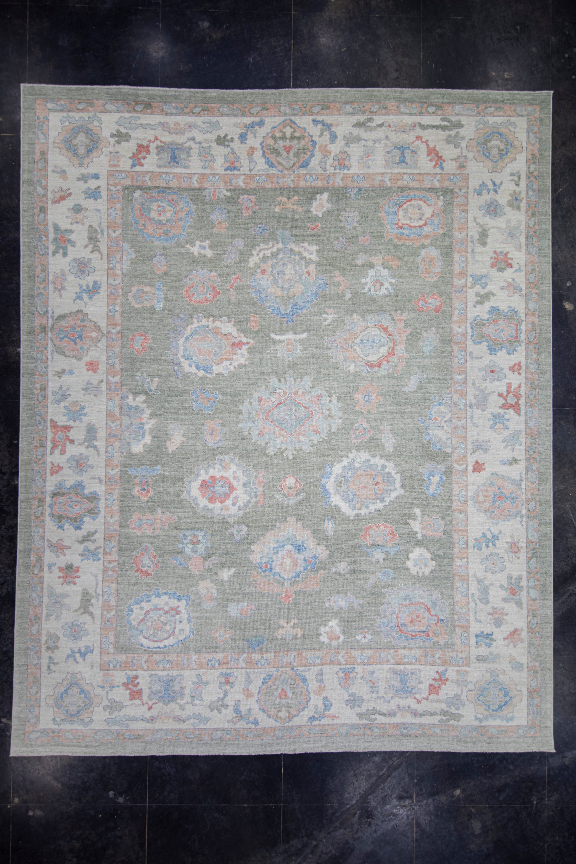 Turkish Oushak Rug 12'1" x 15' #17824