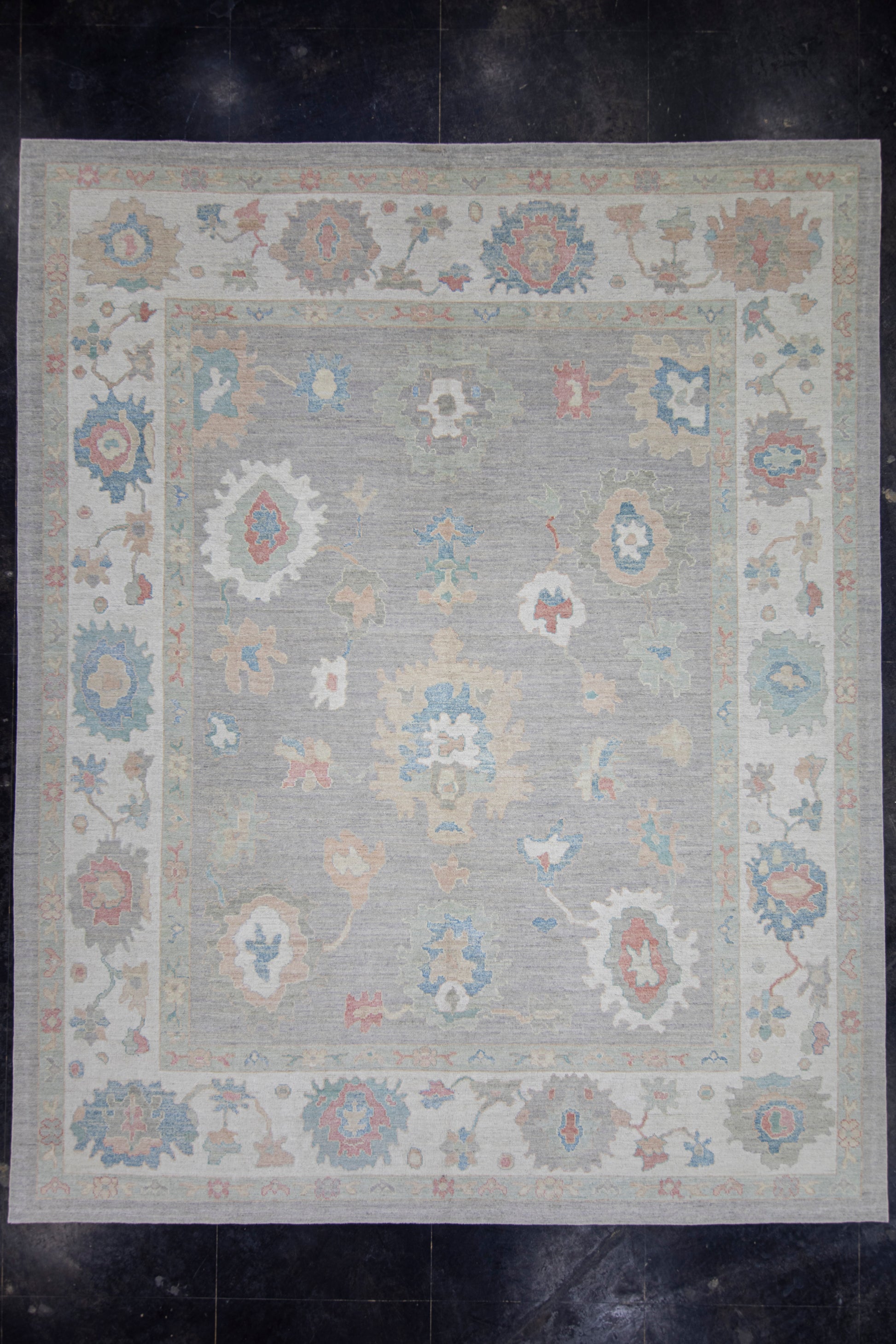 Turkish Oushak Rug 12'4" x 15'3" #17785