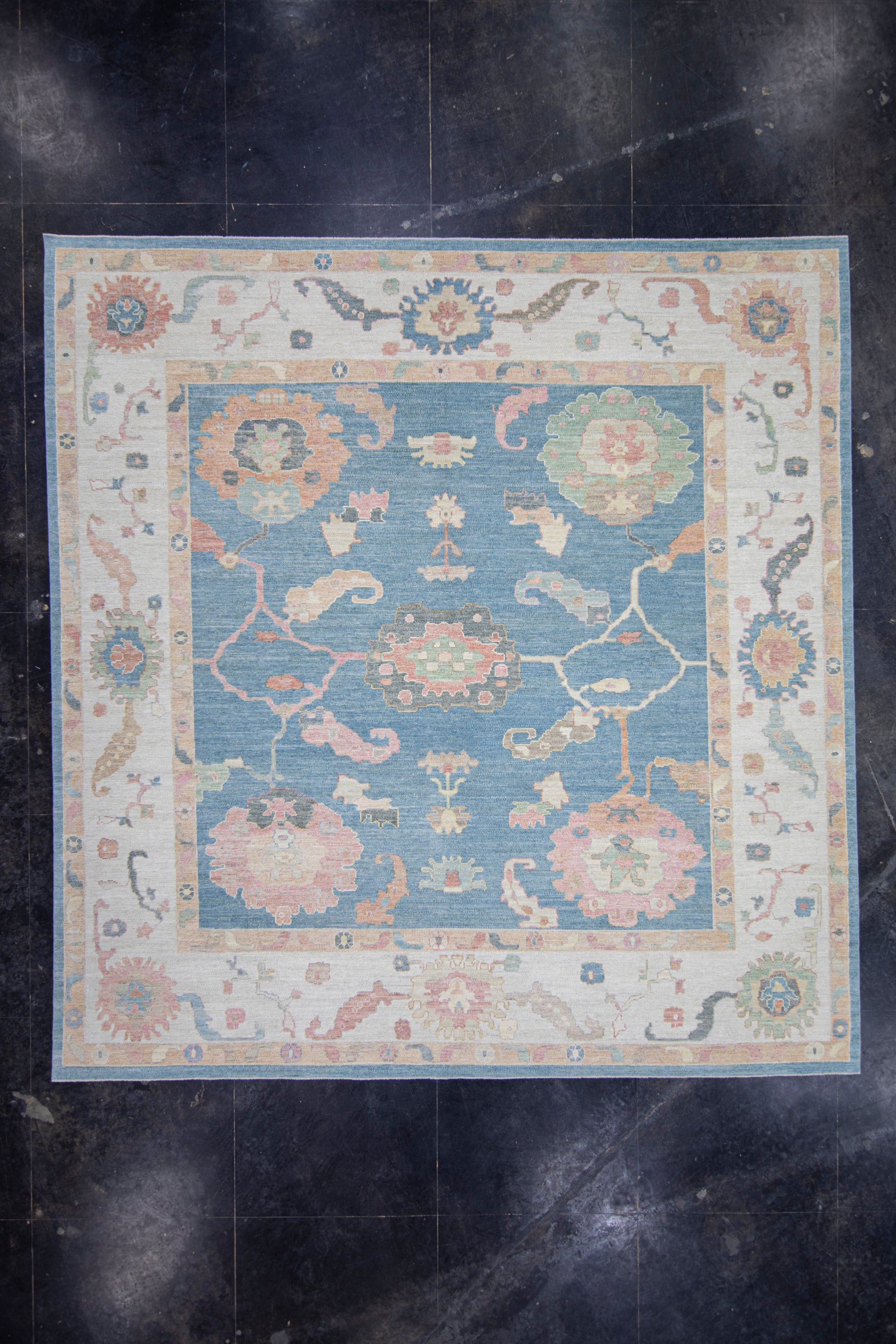 Square Turkish Oushak Rug 12' x 12'5" #17412