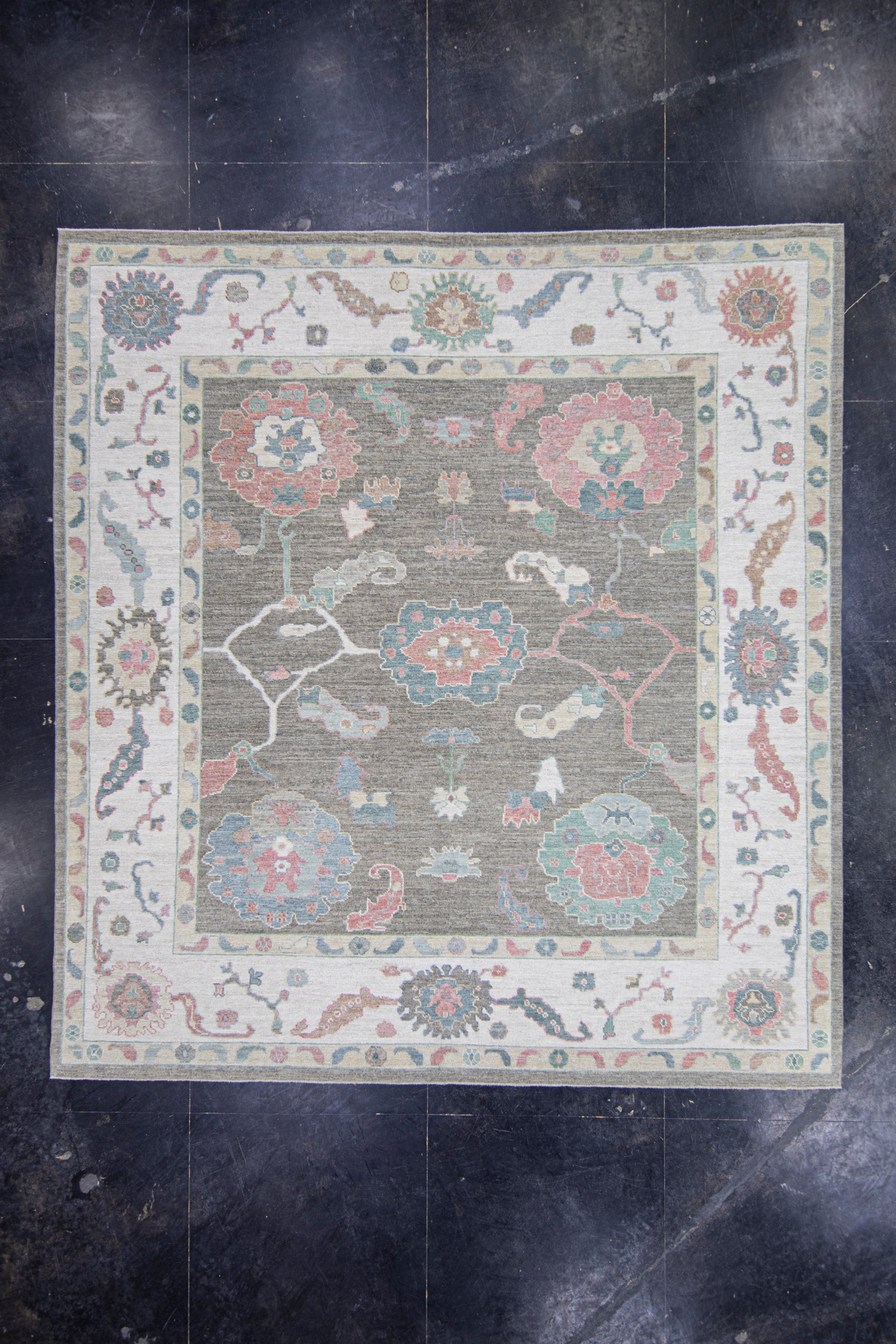Square Turkish Oushak Rug 9'11" x 10'8" #17350