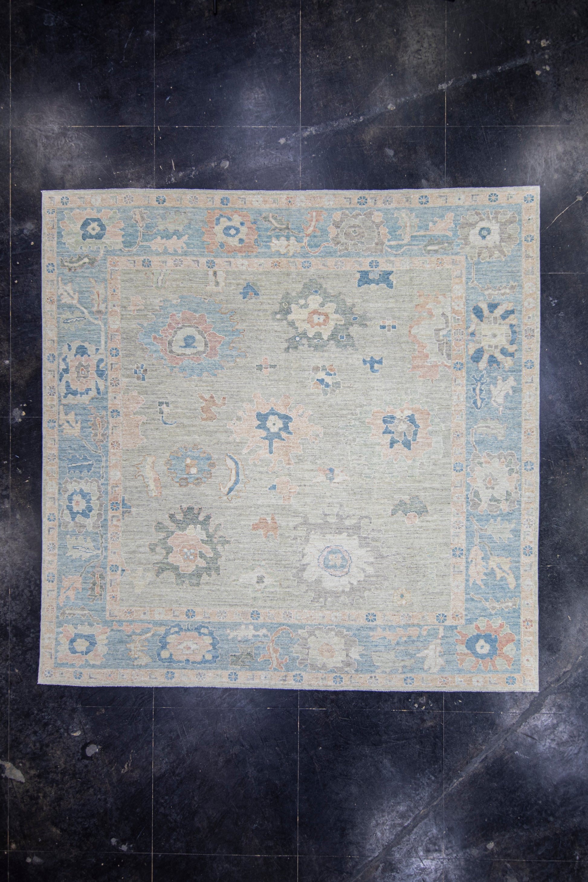 Square Turkish Oushak Rug 10'3" x 10'3" #17287