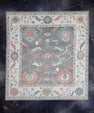 Square Turkish Oushak Rug 11'9" x 12'7" #17267