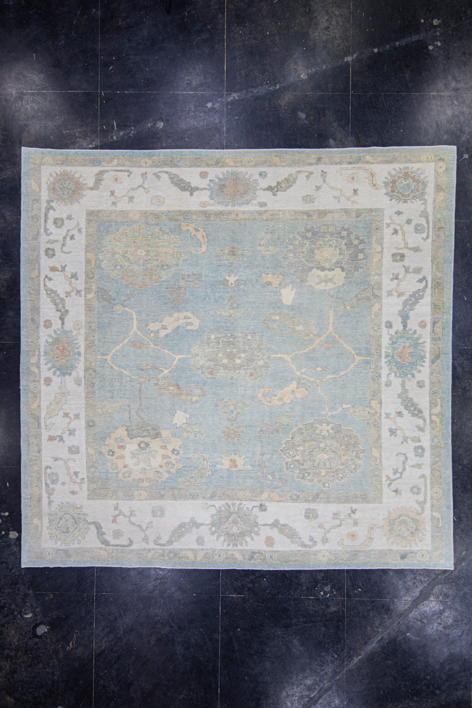 Square Turkish Oushak Rug 10'3" x 10' #17020