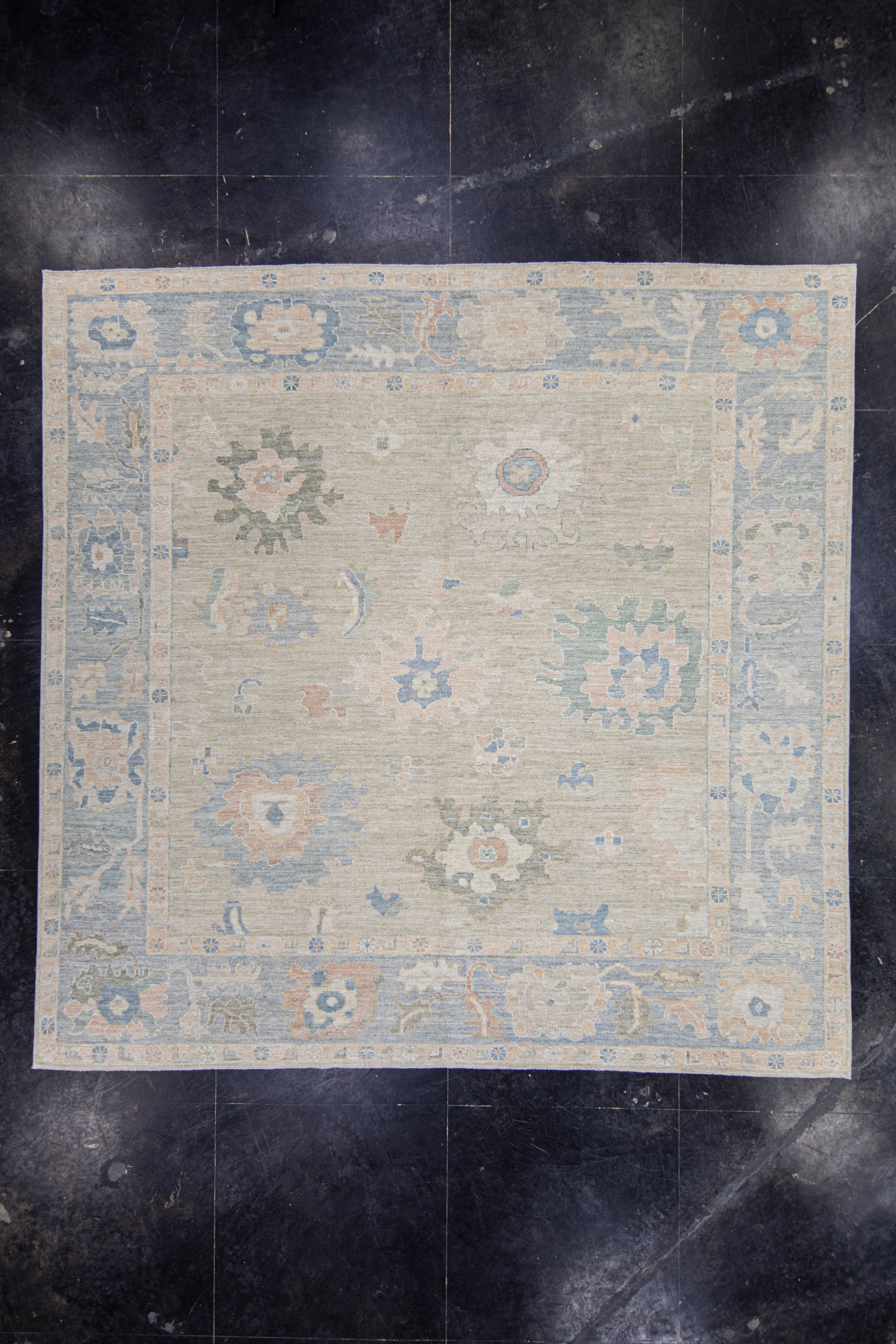 Square Turkish Oushak Rug 10'6" x 10'4" #17370