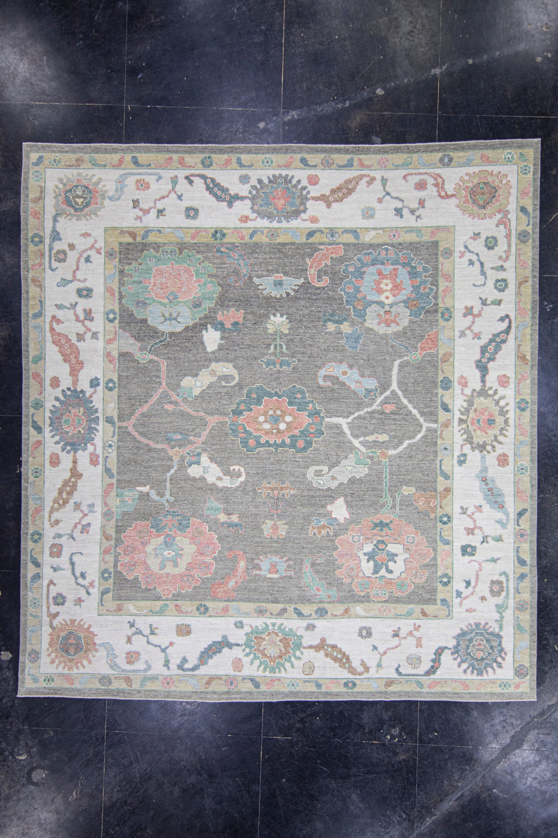 Turkish Oushak Rug 9'11" x 10'7" #17337