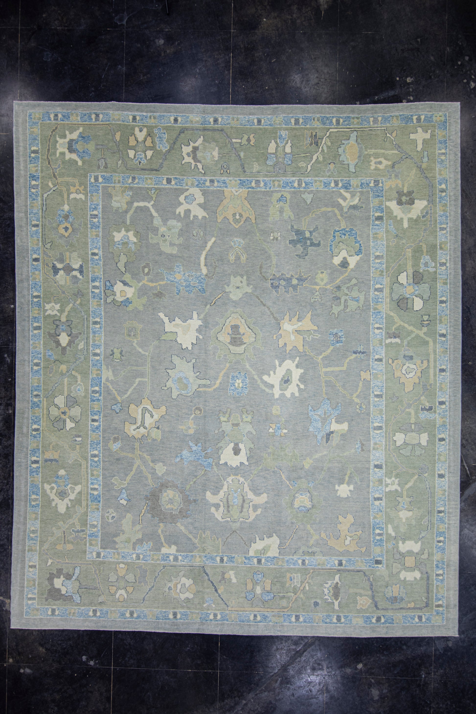 Turkish Oushak Rug 12'6" x 14'10" #17105
