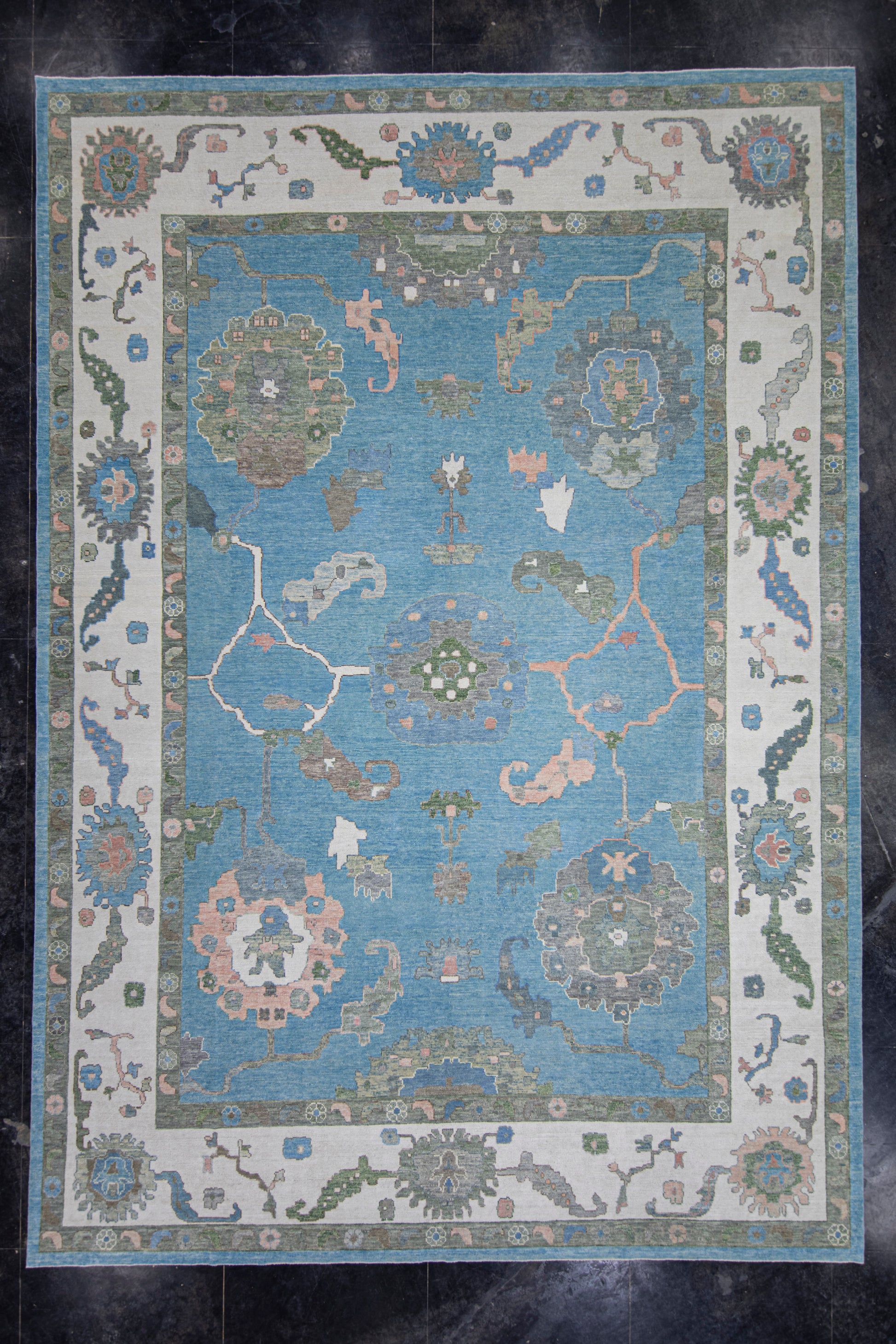 Turkish Oushak Rug 12'3" x 17'8" #17163