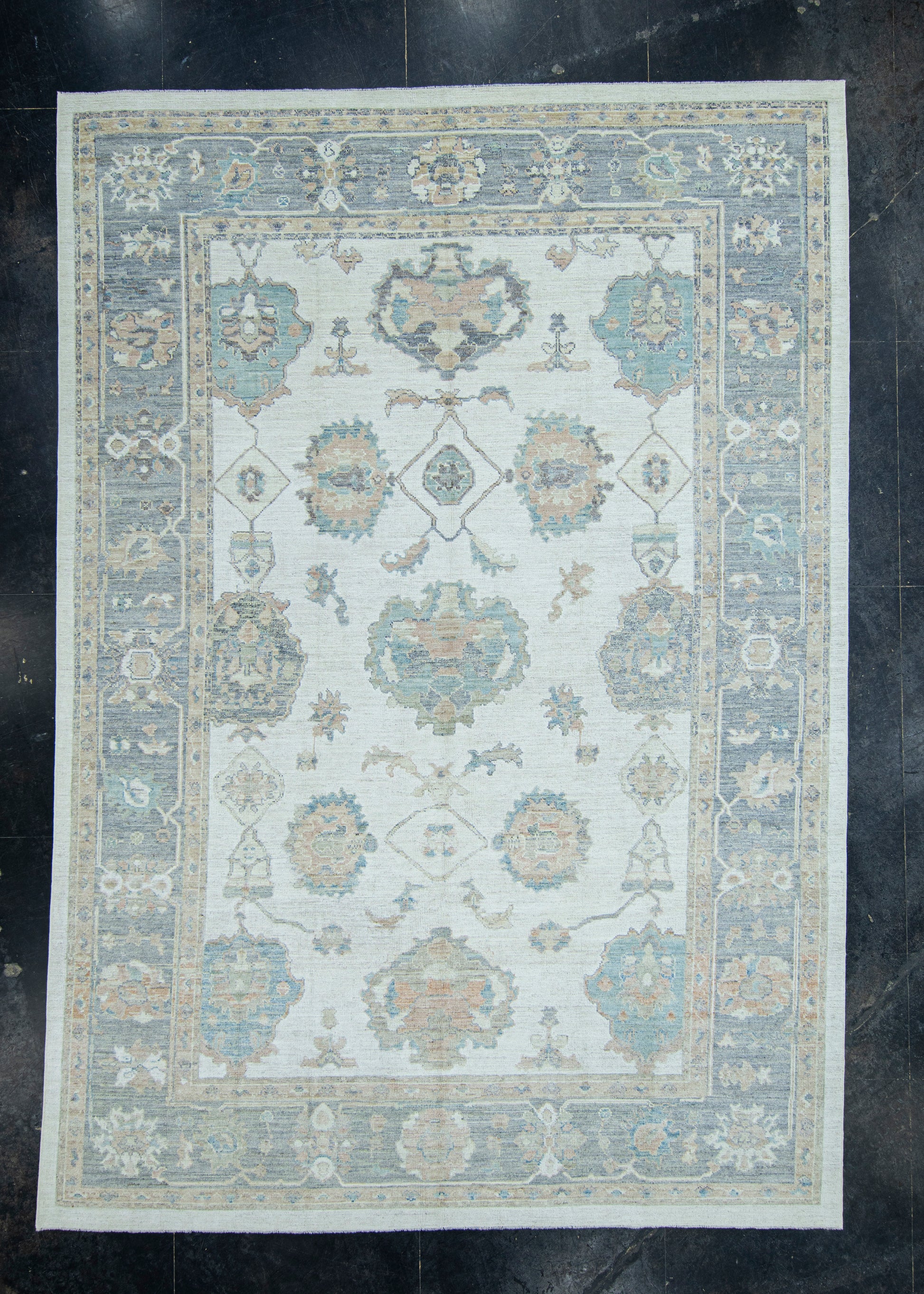 Turkish Oushak Rug 9'10" x 14' #17765