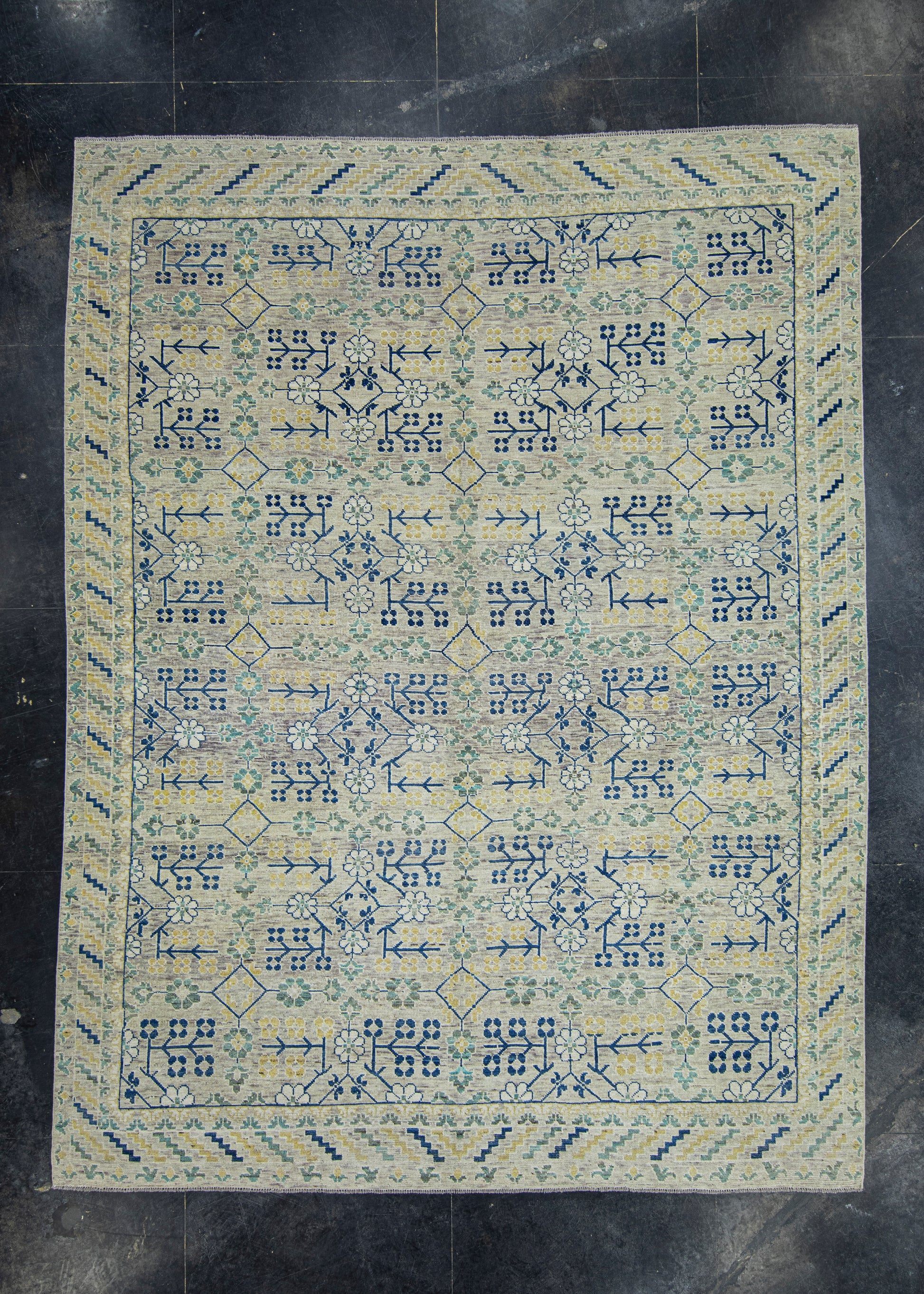 Handwoven Oushak Rug 9'1" x 12' #17507