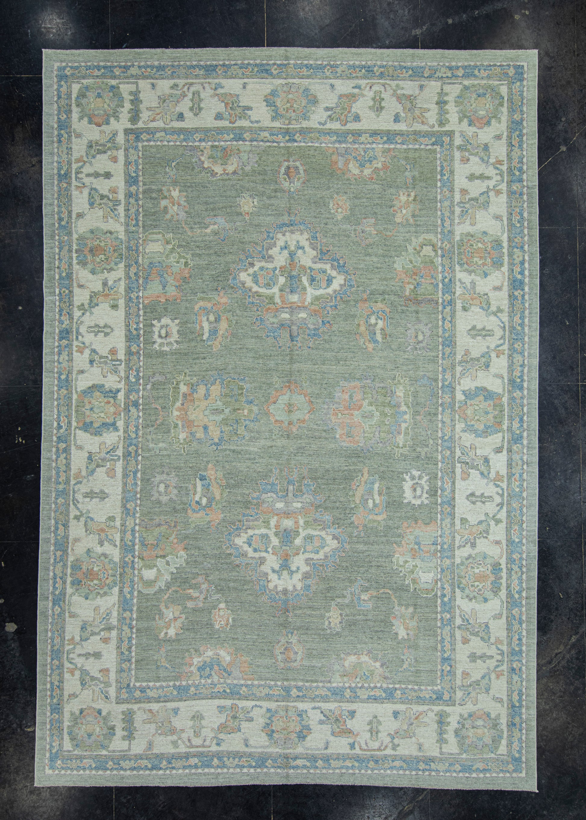 Turkish Oushak Rug 9'6" x 14' #17845