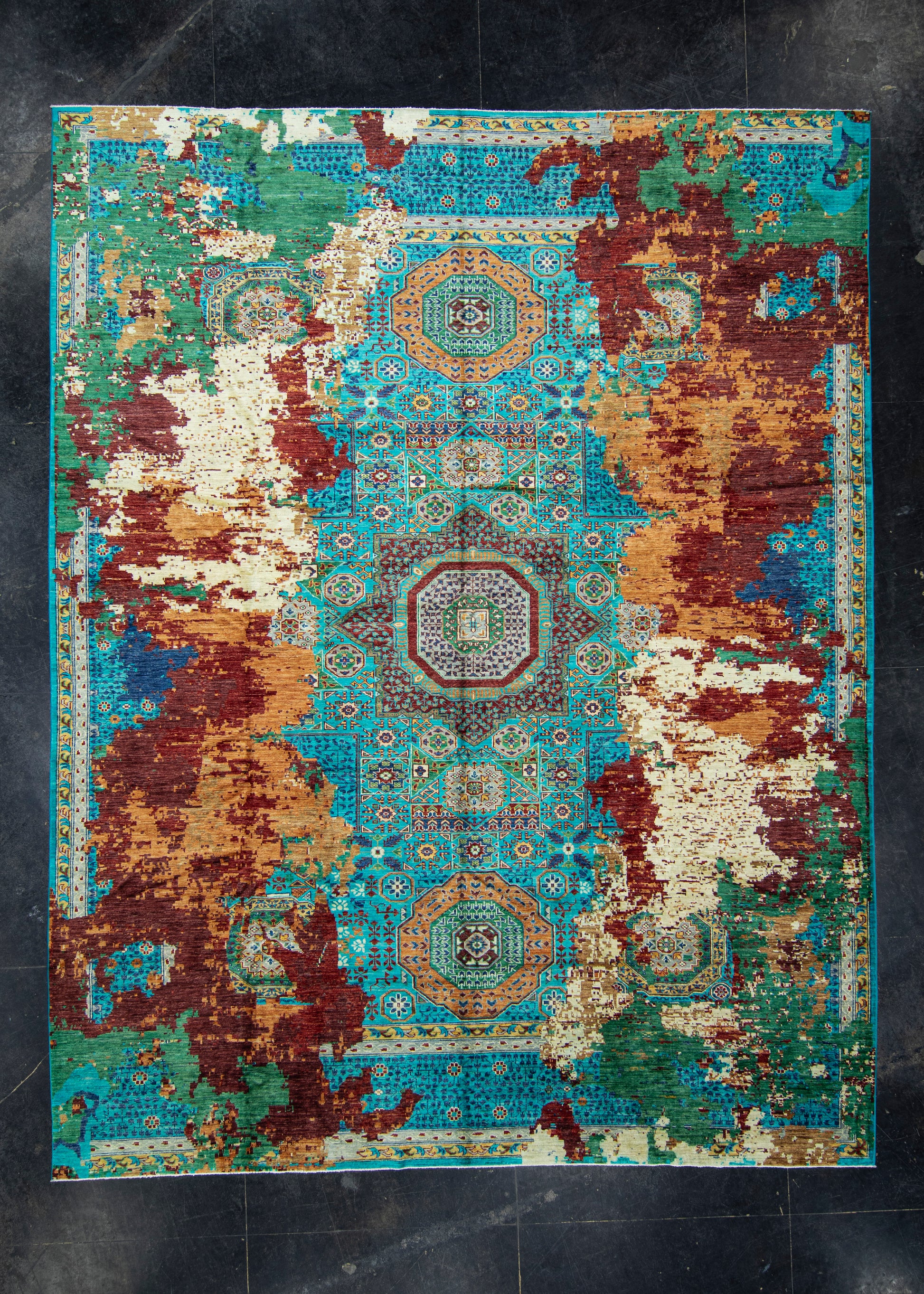Oriental Hand Knotted Rug 9'2" x 11'9" #17805