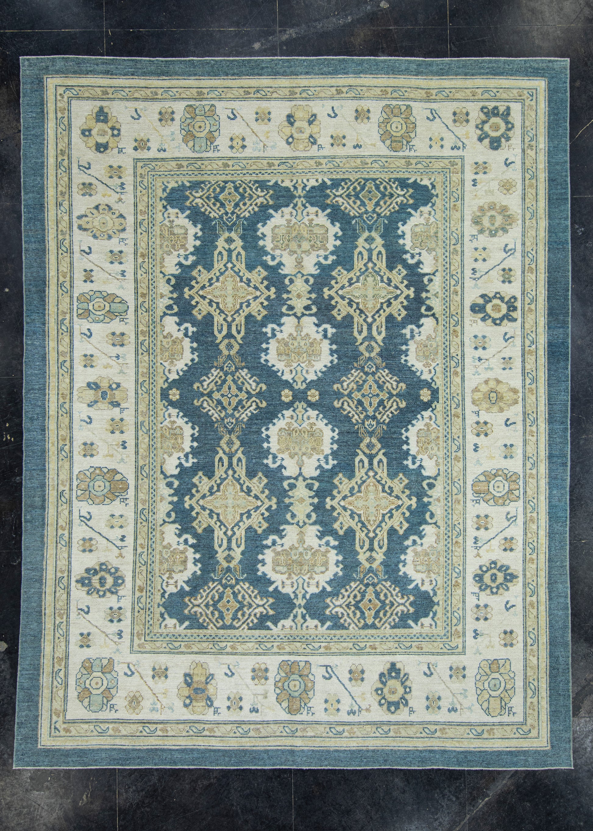 Turkish Oushak Rug 9'6" x 12'3" #17325