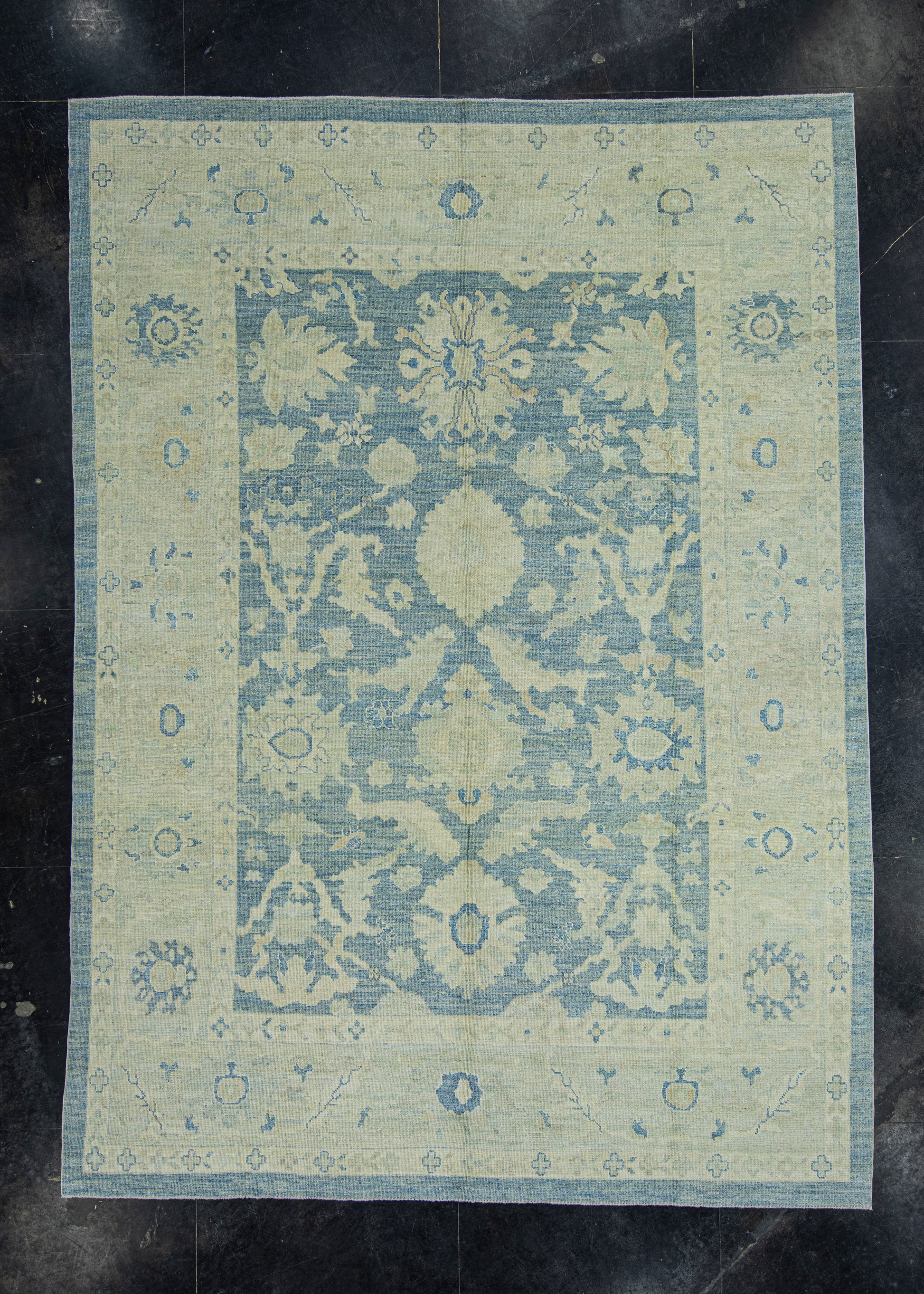 Turkish Oushak Rug 9'3" x 12'9" #17945