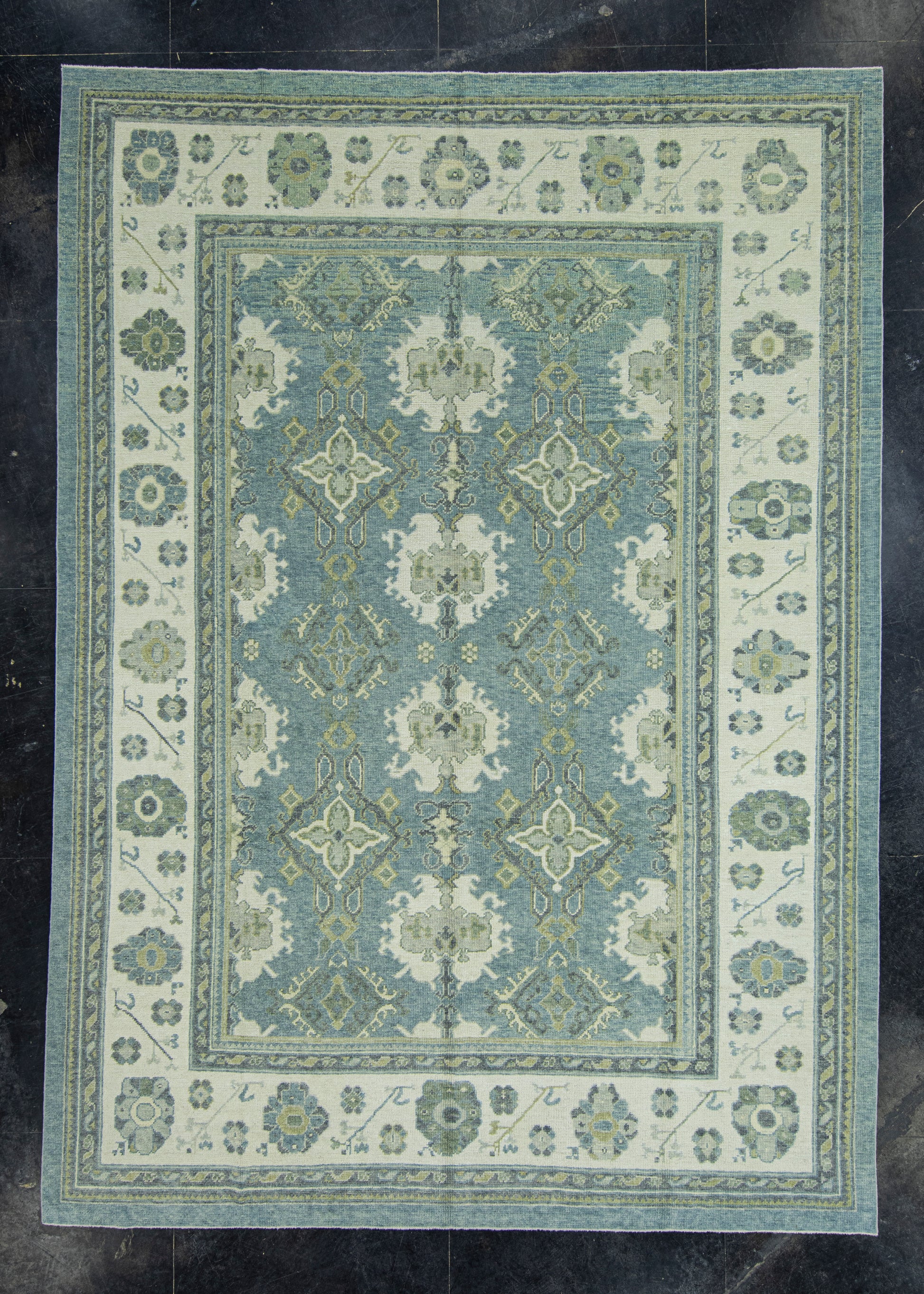 Turkish Oushak Rug 9'1" x 12'9" #17147
