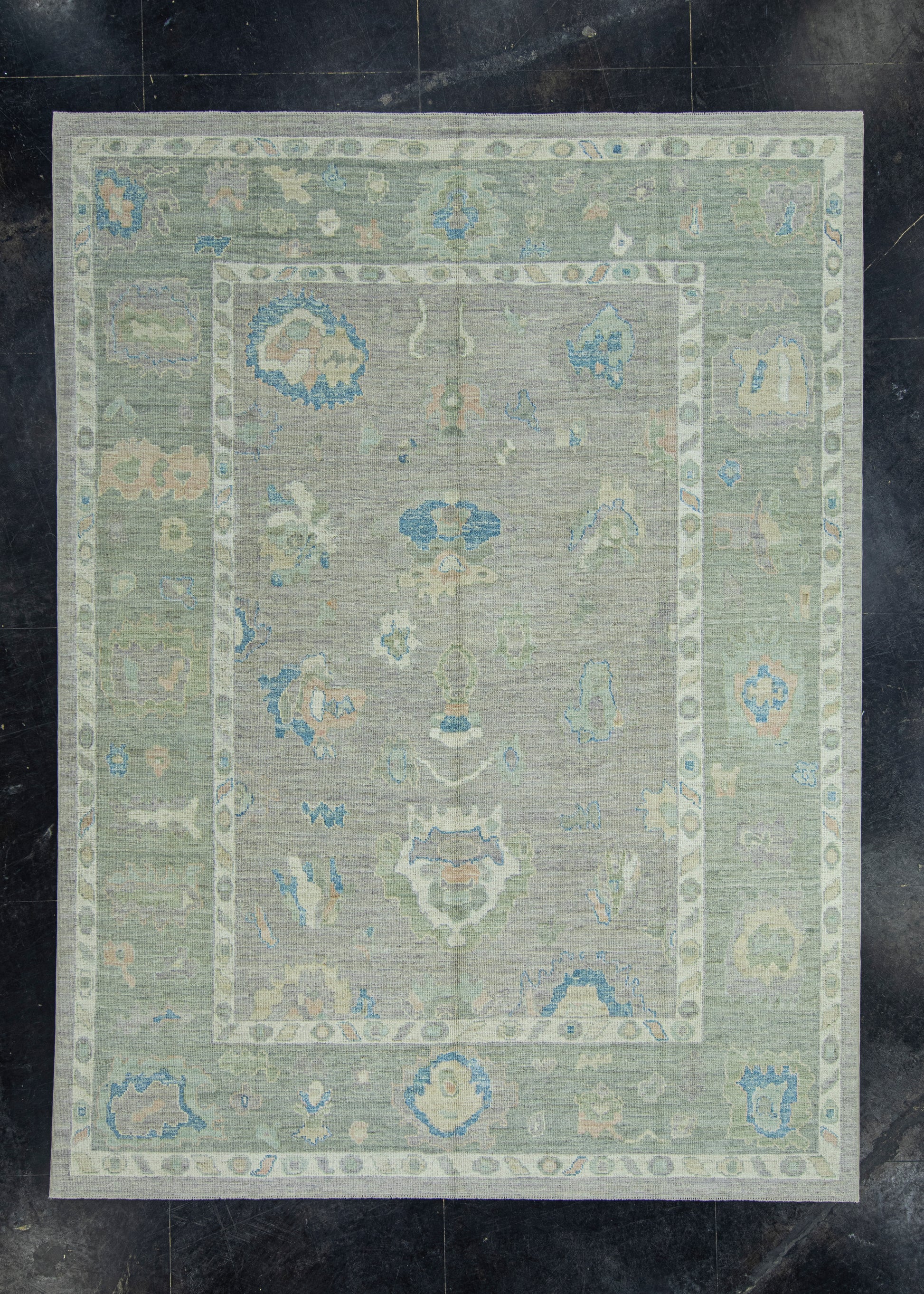 Turkish Oushak Rug 8'11" x 11'10" #17767