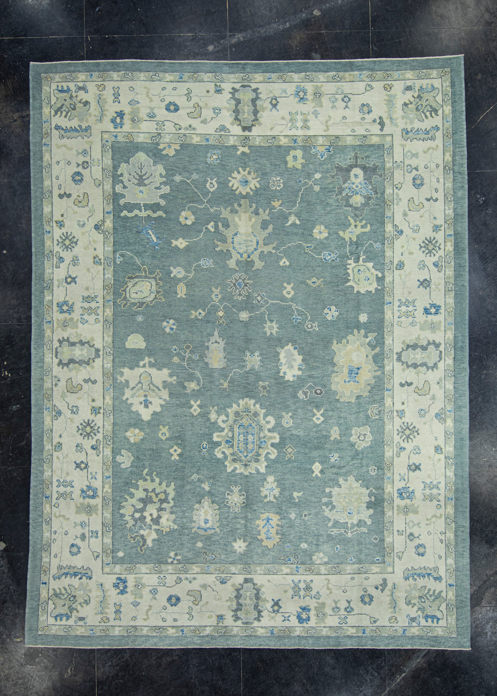 Turkish Oushak Rug 9'1" x 12'2" #17126