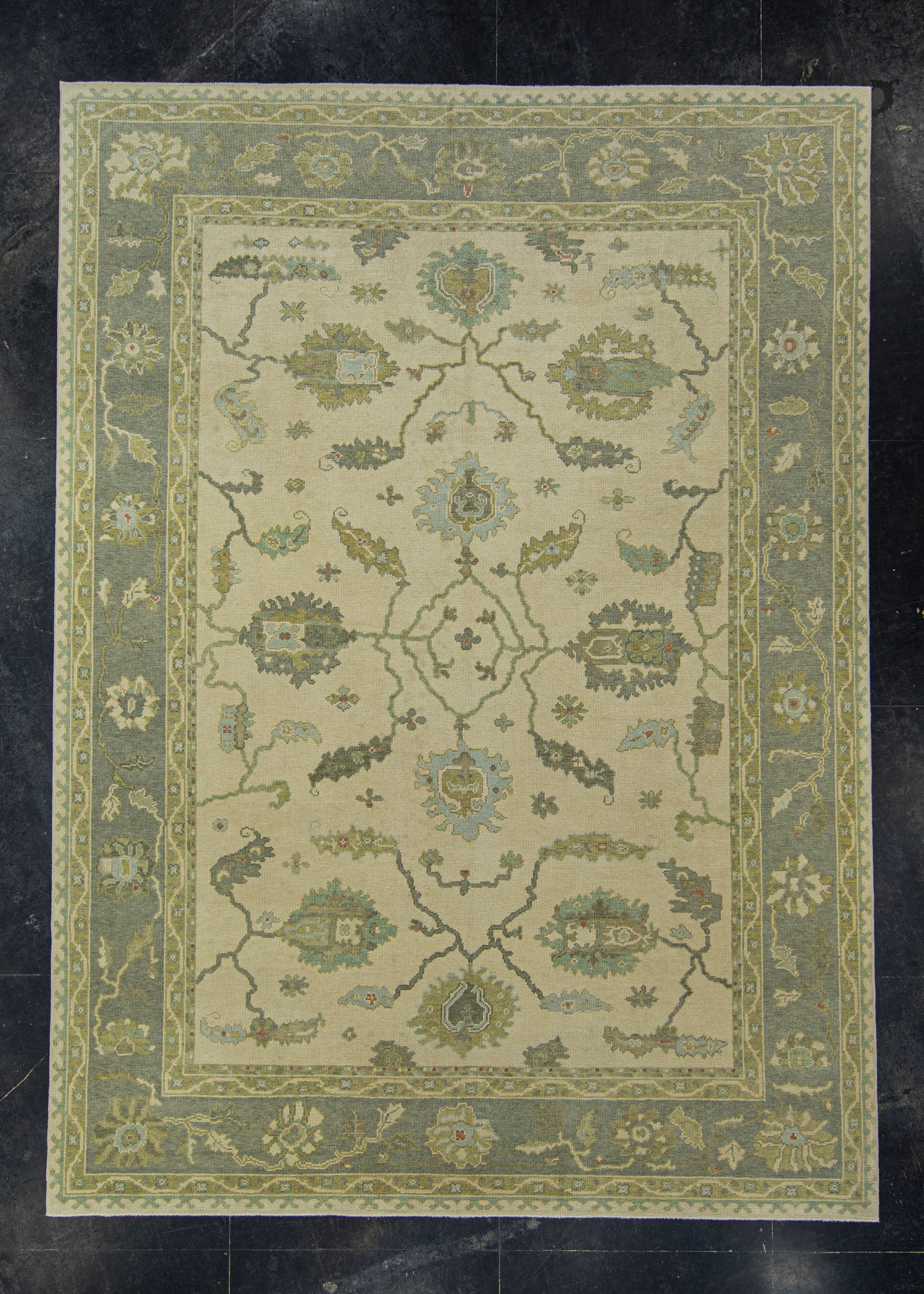 Turkish Oushak Rug 9'2" x 12'7" #17040