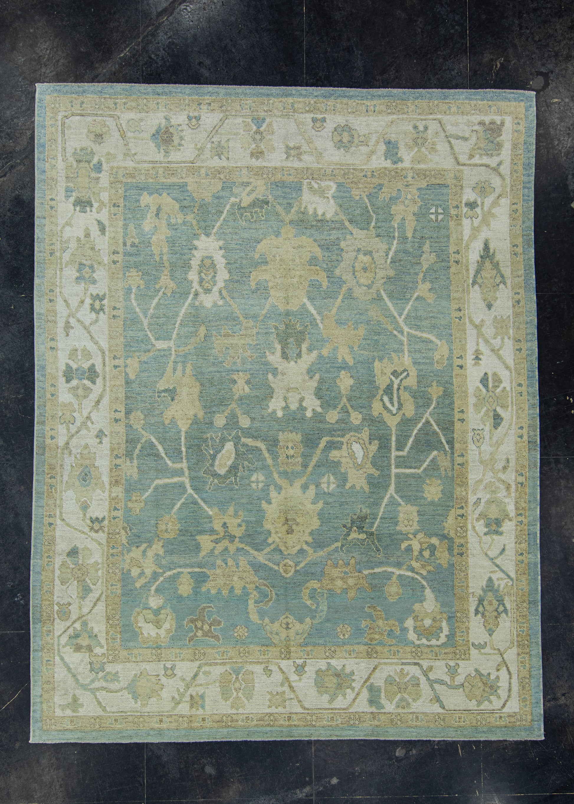Turkish Oushak Rug 9'1" x 11'10" #17620