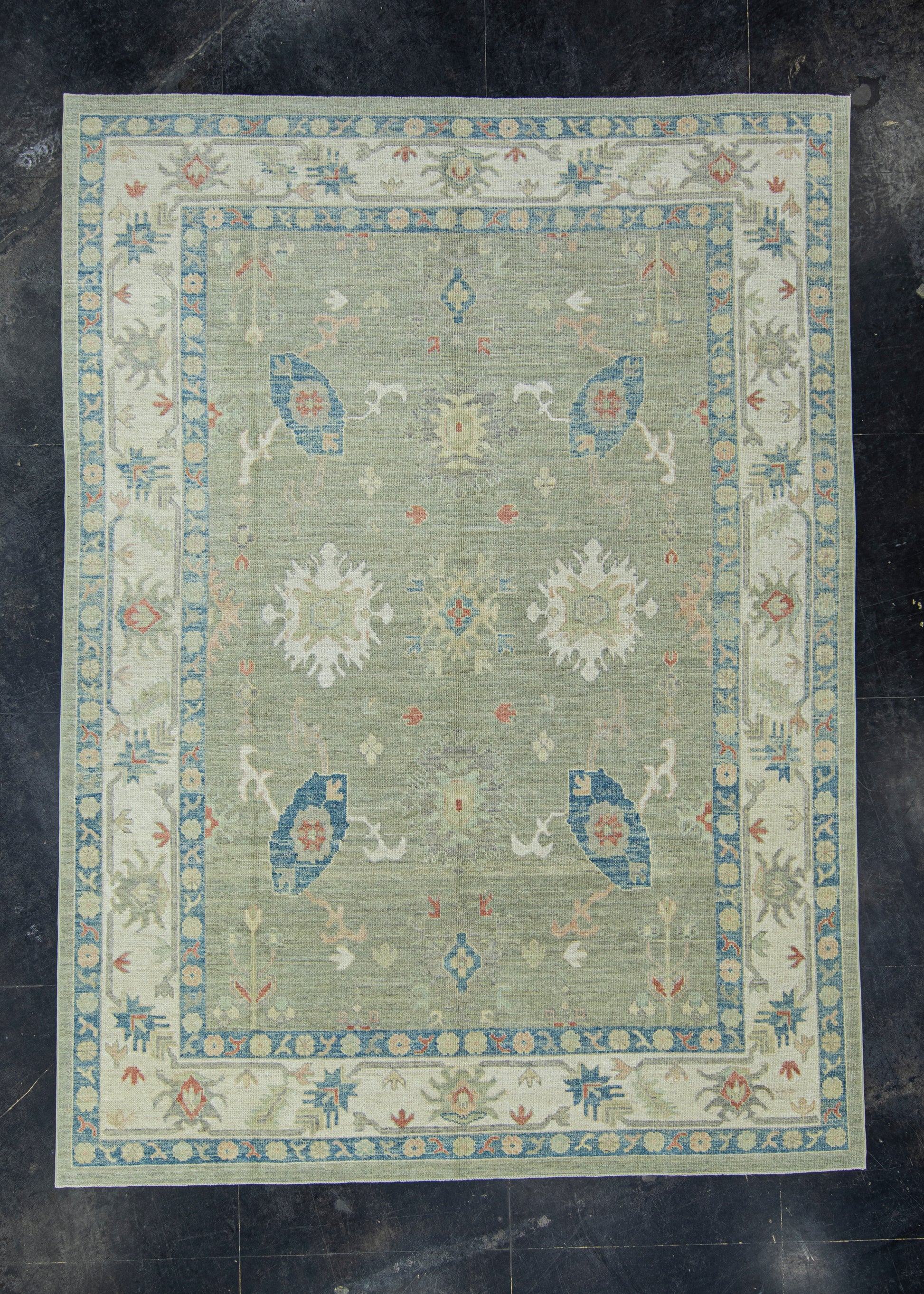 Turkish Oushak Rug 9' x 12'1" #17732