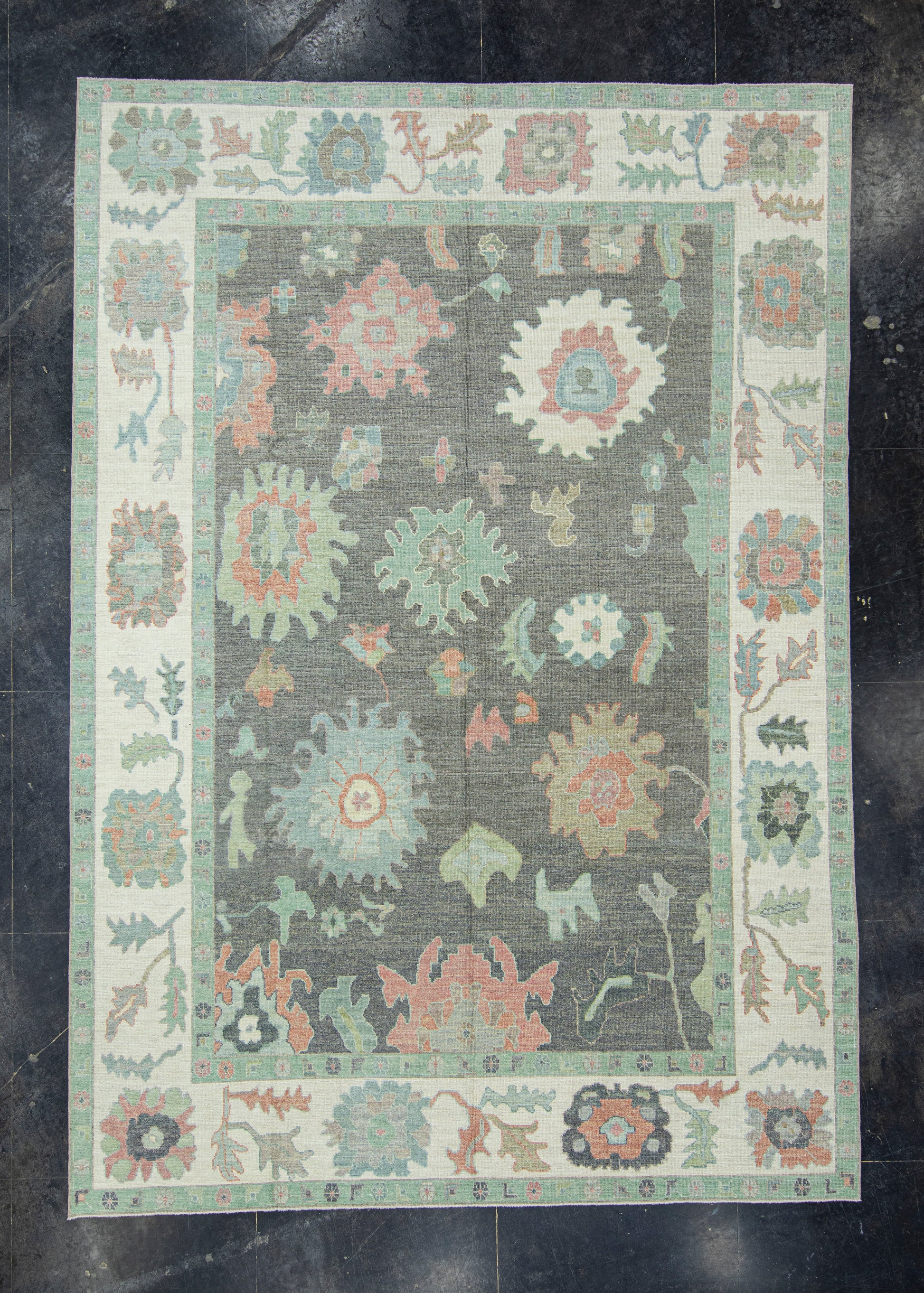 Turkish Oushak Rug 9'10" x 14'2" #17228