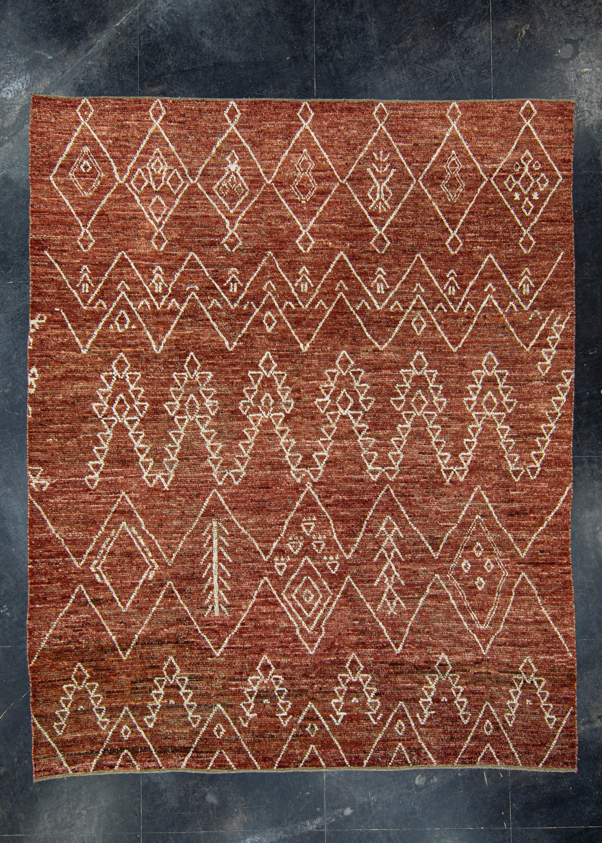 Hand Knotted Modern Rug 9'1" x 11'2" #1000