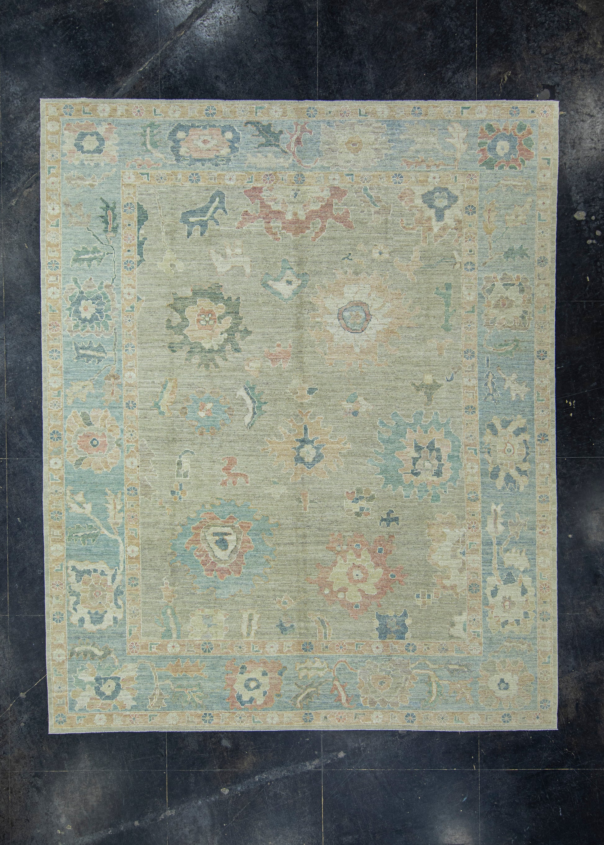 Turkish Oushak Rug 9'9" x 12' #17376
