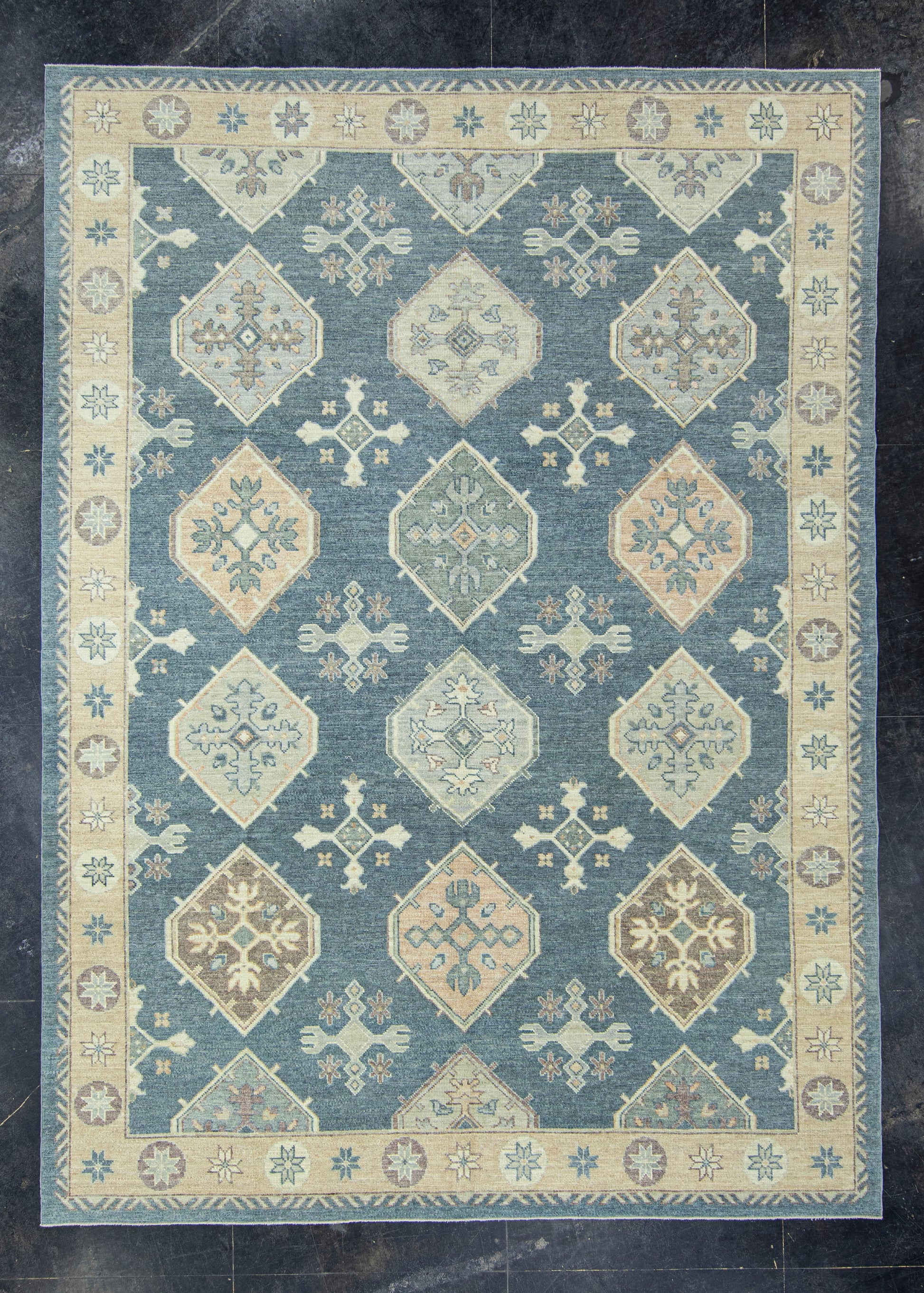 Turkish Oushak Rug 9'1" x 12'7" #17400