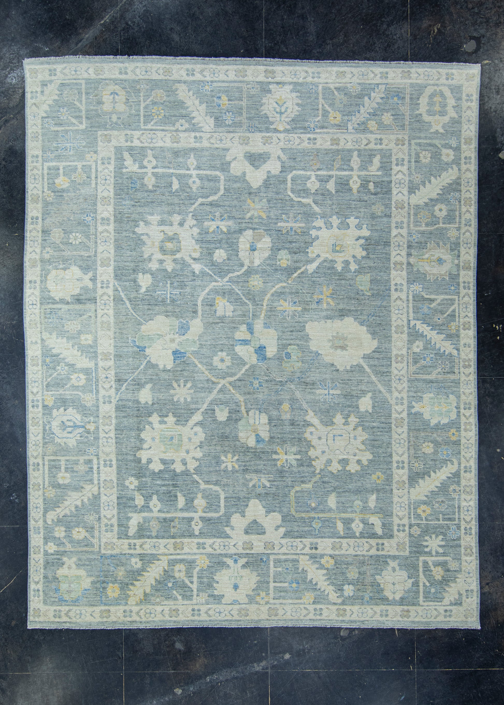 Handwoven Oushak Rug 9'4" x 11'8" #17703