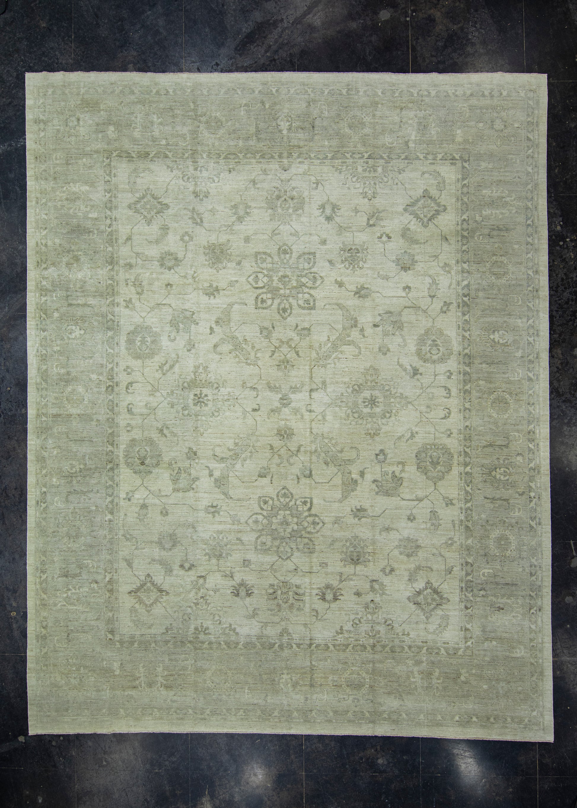 Handwoven Oushak Rug 13'8" x 17'3" #17914