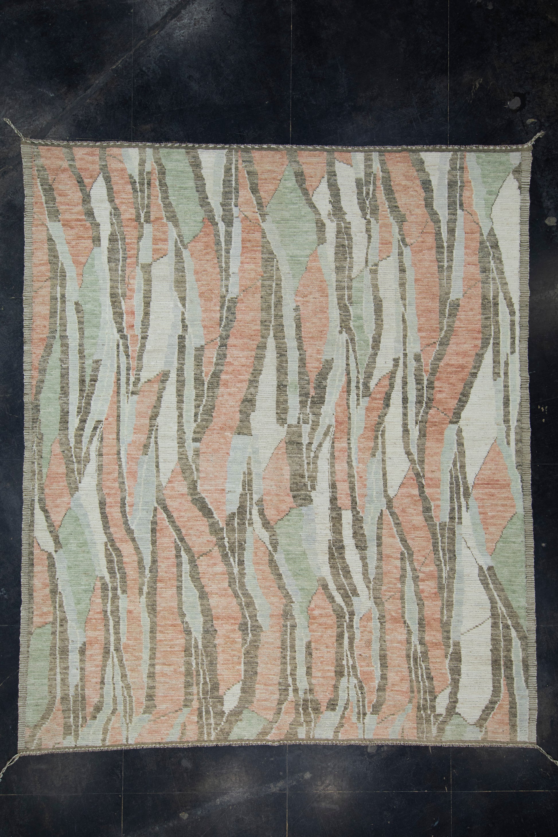 Hand Knotted Modern Rug 9'6" x 11'2" #17436