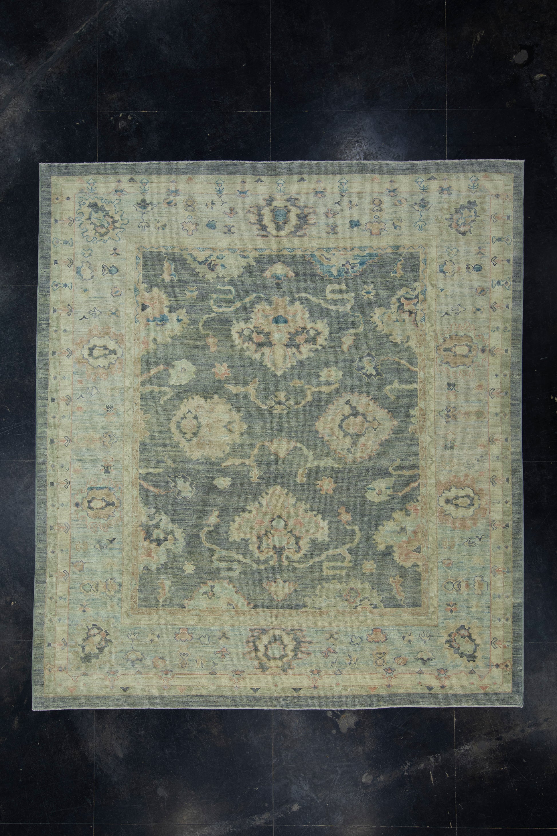 Turkish Oushak Rug 8'3" x 9'2" #17891