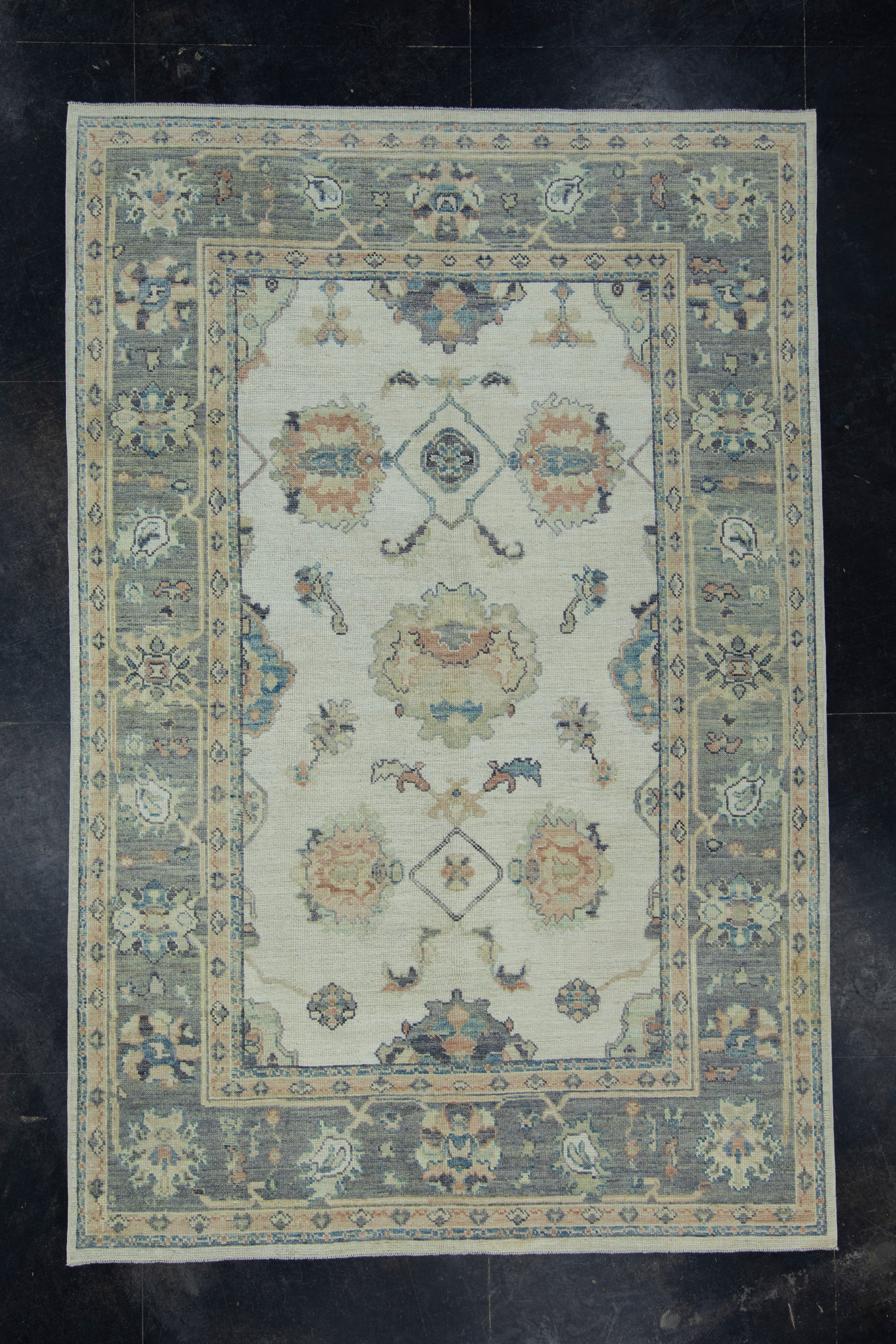 Turkish Oushak Rug 6'8" x 10' #17855